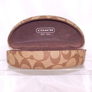 Coach Sunglasses Eyewear Case Brown Signature Logo Hard Case Regular
